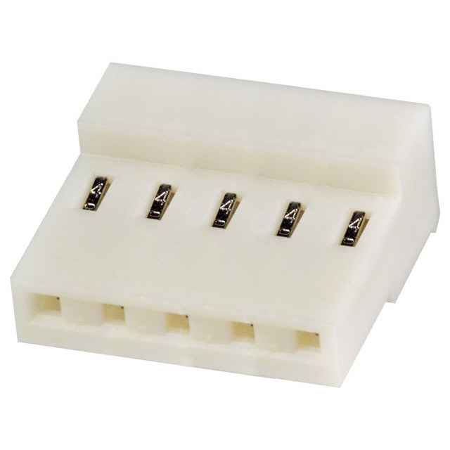 5 Position Rectangular Receptacle Connector IDC Tin 24 AWG